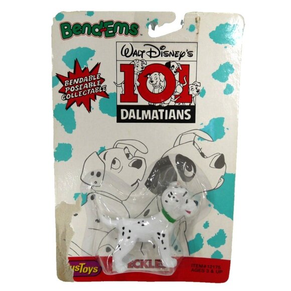 BENDEMS Disney 101 Dalmatians FRECKLES 3" tall bendable dog JUSTOYS, NEW PKG DMG - Picture 1 of 2